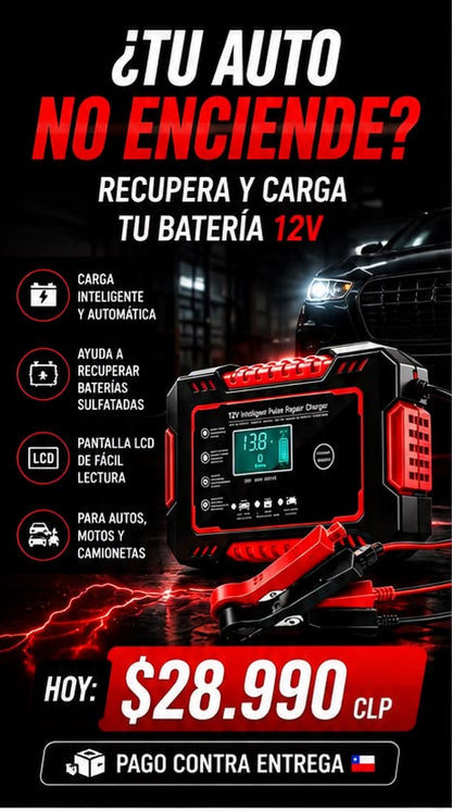 VOLTIX® Battery Pro 12V – Cargador y Reparador Inteligente de Baterías